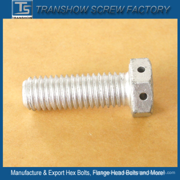 Boulon à tête hexagonale à revêtement argenté M10X30